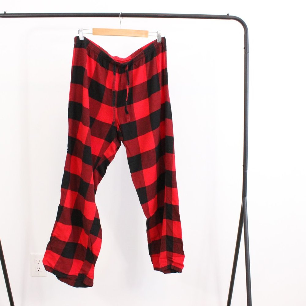 *Old Navy Red Buffalo Plaid Flannel Pajama Pants Sleep Lounge